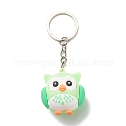 4Pcs PVC Cartoon Owl Keychain&nbsp;KEYC-JKC00356