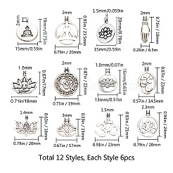 Tibetan Style Alloy Pendants&nbsp;TIBE-SC0001-11AS