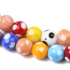 Handmade Lampwork Beads&nbsp;X-LAMP-D002-10mm-01C