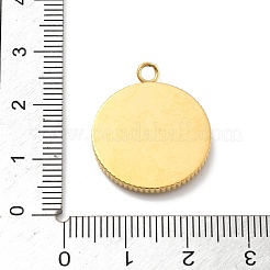 304 Stainless Steel Enamel Rhinestone Pendants&nbsp;STAS-L283-38G