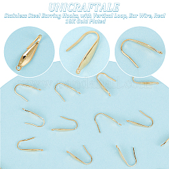 50Pcs 316 Stainless Steel Earring Hooks&nbsp;STAS-UN0058-85