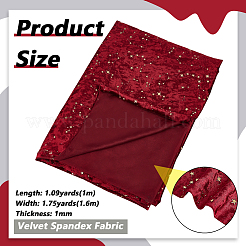 1M Velvet Spandex Fabric&nbsp;DIY-BC0017-52C