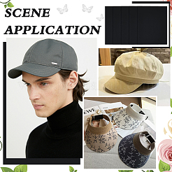 Plastic Hat Brim Liner&nbsp;DIY-WH0048-16B