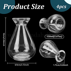 Empty Glass Diffuser Bottle for Aromatherapy&nbsp;AJEW-WH0752-132