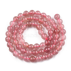 Natural Strawberry Quartz Beads Strands&nbsp;G-S150-10-6mm