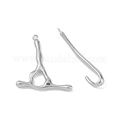 Brass Toggle Clasps&nbsp;KK-U020-05P