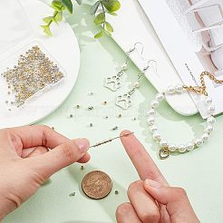 300Pcs 3 Colors Rack Plating and PVD Vacuum Plating Brass Round Spacer Beads&nbsp;KK-FH0003-54