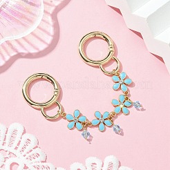 Zinc Alloy Spring Gate Rings Bag Extension Chains&nbsp;AJEW-BA00142-03