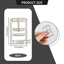 6Pcs Alloy Buckles&nbsp;FIND-FH0011-16