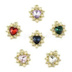 6Pcs 6 Color Acrylic Rhinestone Pendants&nbsp;FIND-FS0001-38