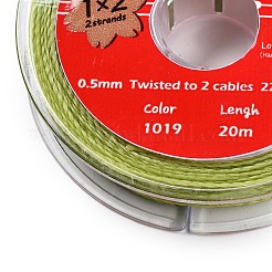 2-Ply Round Waxed Cotton Thread Cords&nbsp;YC-T004-01A-22