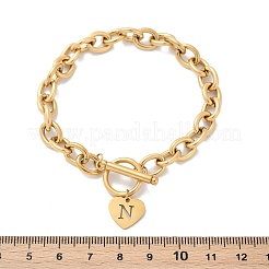 Golden 304 Stainless Steel Charm Bracelets&nbsp;NJEW-K284-01G-N