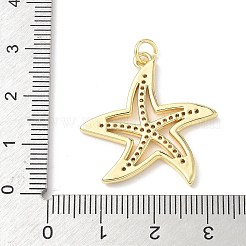 Brass Micro Pave Cubic Zirconia Pendants&nbsp;KK-C104-18G