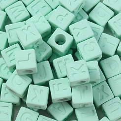 Rubberized Style Transparent Acrylic Beads&nbsp;OACR-K007-014B