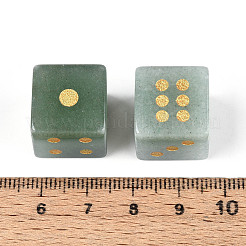 Natural Green Aventurine Carved Cube Dice&nbsp;T144-07C