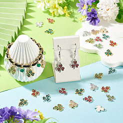 32Pcs 8 Styles Alloy Rhinestone Pendants&nbsp;ALRI-TA0001-45