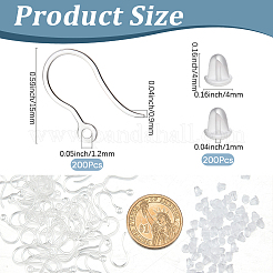 200Pcs Plastic Earring Hooks&nbsp;FIND-SP0005-41