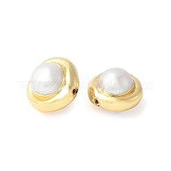 Electroplated Natural Cultured Freshwater Pearl Beads&nbsp;KK-P305-03G