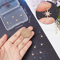 Brass Cubic Zirconia Charms&nbsp;KK-BBC0005-22