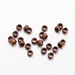 Rondelle Brass Crimp Beads&nbsp;KK-L134-27R