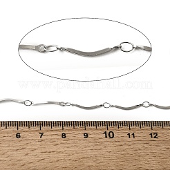 304 Stainless Steel Scalloped Bar Chains&nbsp;CHS-B015-05P
