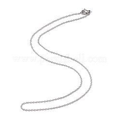 Tarnish Resistant 304 Stainless Steel Cable Chain Necklaces&nbsp;STAS-O053-11P