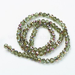 Electroplate Transparent Glass Beads Strands&nbsp;EGLA-A034-T6mm-R19