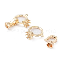 Rack Plating Brass Fold Over Clasps&nbsp;KK-A183-73G