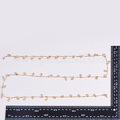 Clear Cubic Zirconia Heart Charm Tassel Chains&nbsp;JX604A