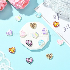 14Pcs 7 Colors Alloy Enamel Beads&nbsp;ENAM-CJ0007-15