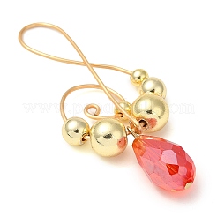 Electroplated Synthetic Non-magnetic Hematite & Teardrop Glass Big Pendants&nbsp;PALLOY-JF02961