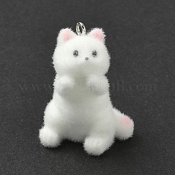 Flocking Resin Pendants&nbsp;RESI-K203-14B