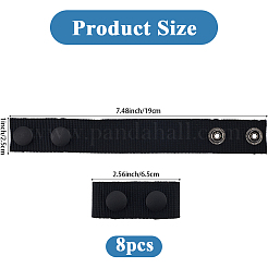 8Pcs Nylon Tactical Wide Strap Loop Keepers&nbsp;DIY-CP0013-41