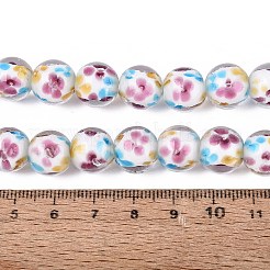 Handmade Lampwork Beads Strands&nbsp;LAMP-Q041-08E