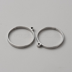 304 Stainless Steel Open Back Bezel Pendants&nbsp;FIND-WH0152-123D