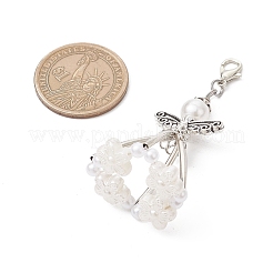 5Pcs ABS Plastic Imitation Pearl Pendant Decorations&nbsp;HJEW-JM03629