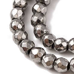 Electroplate Non-magnetic Synthetic Hematite Beads Strands&nbsp;G-J169B-3mm-07