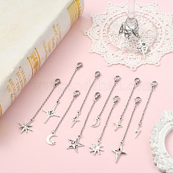 20Pcs Star Alloy Pendant Decorations&nbsp;HJEW-CJ00101