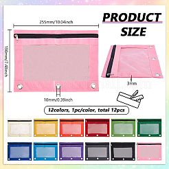 12Pcs 12 Colors Oxford Fabric Pen Bag&nbsp;AJEW-FG0005-16