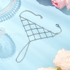 Brass Cable Chains Ring Bracelets for Women&nbsp;BJEW-JB11484-02