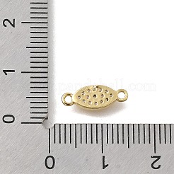 Brass Micro Pave Clear Cubic Zirconia Eye Connector Charms&nbsp;KK-D431-063G