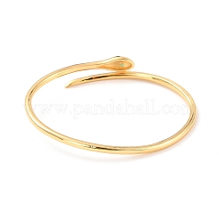 Snake Wrap Cubic Zirconia Cuff Bangle&nbsp;BJEW-D448-17G-RS