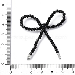 Alloy & Glass Bowknot Chandelier Component Links&nbsp;PALLOY-D359-02C