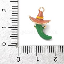 Alloy Enamel Pendants&nbsp;PALLOY-P314-02D-G02
