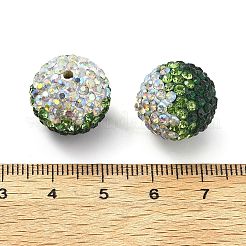 Gradient Color Design Polymer Clay Rhinestone Beads&nbsp;CLAY-NH0001-03A