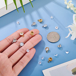 10Pcs 304 Stainless Steel Pendant Cabochon Settings&nbsp;STAS-TA0005-84