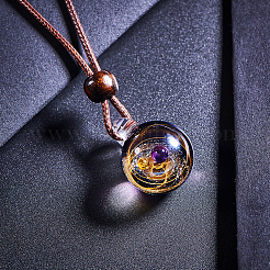 DIY Jewelry Galaxy Universe Ball Necklaces Making&nbsp;DIY-BC0009-20B