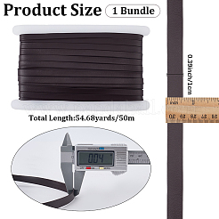 50M Soft Flat Imitation Leather Cord&nbsp;LC-CL0001-10A
