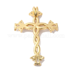 Rack Plating Brass Pave Cubic Zirconia Pendants&nbsp;KK-R144-14G