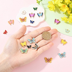 18Pcs 3 Styles Alloy Enamel Charms&nbsp;FIND-YW0017-95